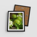 Plakat w ramie 40x50 - Jabłkowa kolorystyka - jabłka, owoce - rama czarna