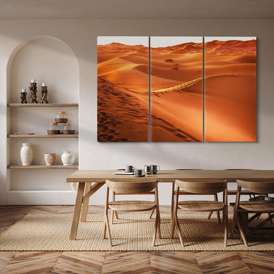 Obraz na płótnie 120x80 - Pustynny krajobraz - pustynia