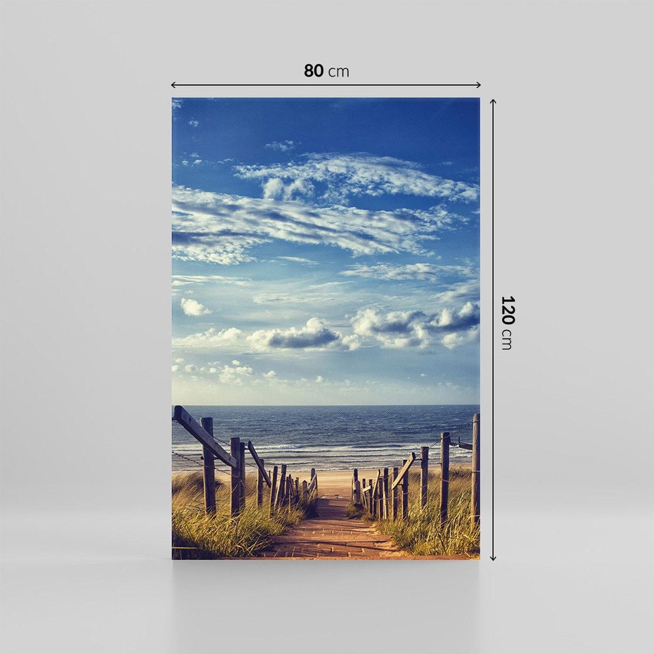 Obraz na płótnie 80x120 - Plaża i morze - plaża, morze