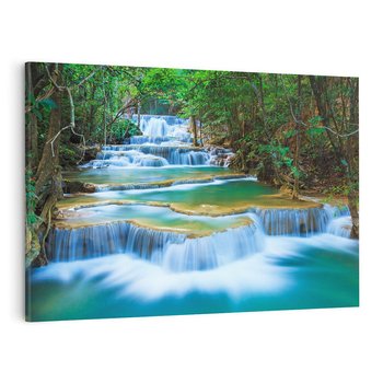 Obraz na płótnie 120x80 - Magia tajlandzkich wodospadów - wodospady, Tajlandia