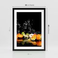 Plakat w ramie 30x40 - Owoce w Restauracji - owoce, kuchnia - rama czarna