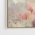 Obraz w ramie 50x50 - Miękka Melodia Pasteli - olejne płótno, pastelowe kolory - rama drewno