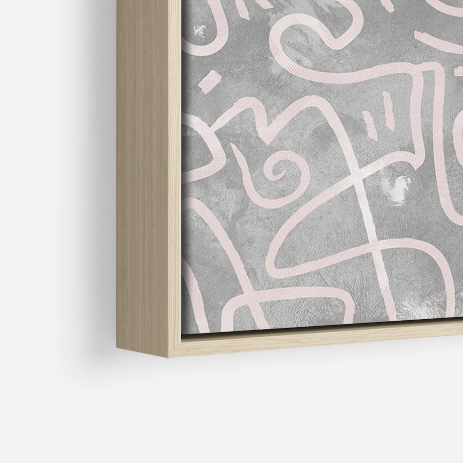 Obraz w ramie 120x80 - Sploty odblasków i zawirowań - abstrakcyjne rysunki, wzorek - rama drewno