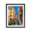 Plakat w ramie 40x50 - Romantyczna Gondola - Wenecja, gondola - rama czarna
