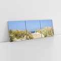 Obraz na płótnie 120x40 - Plaża: magia morza i wydm - plaża, morze