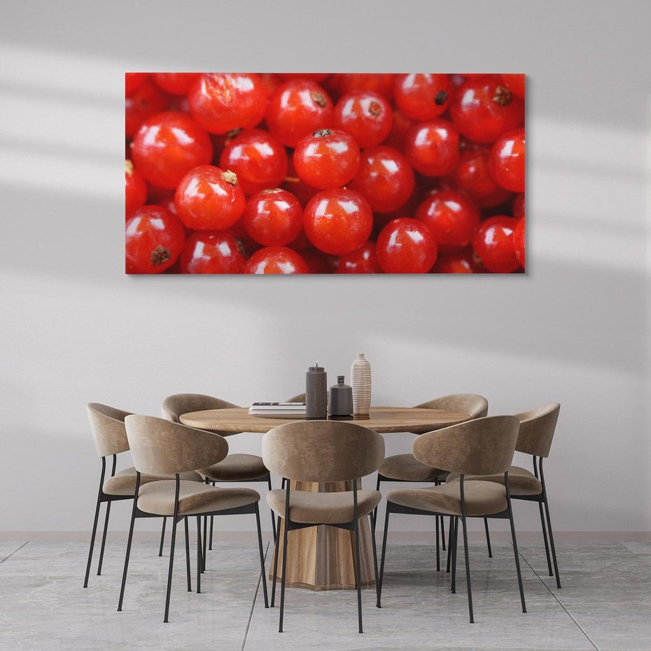 Obraz na płótnie 120x60 - Pożeczka - Czerwony Skarb - pożeczka, owoc