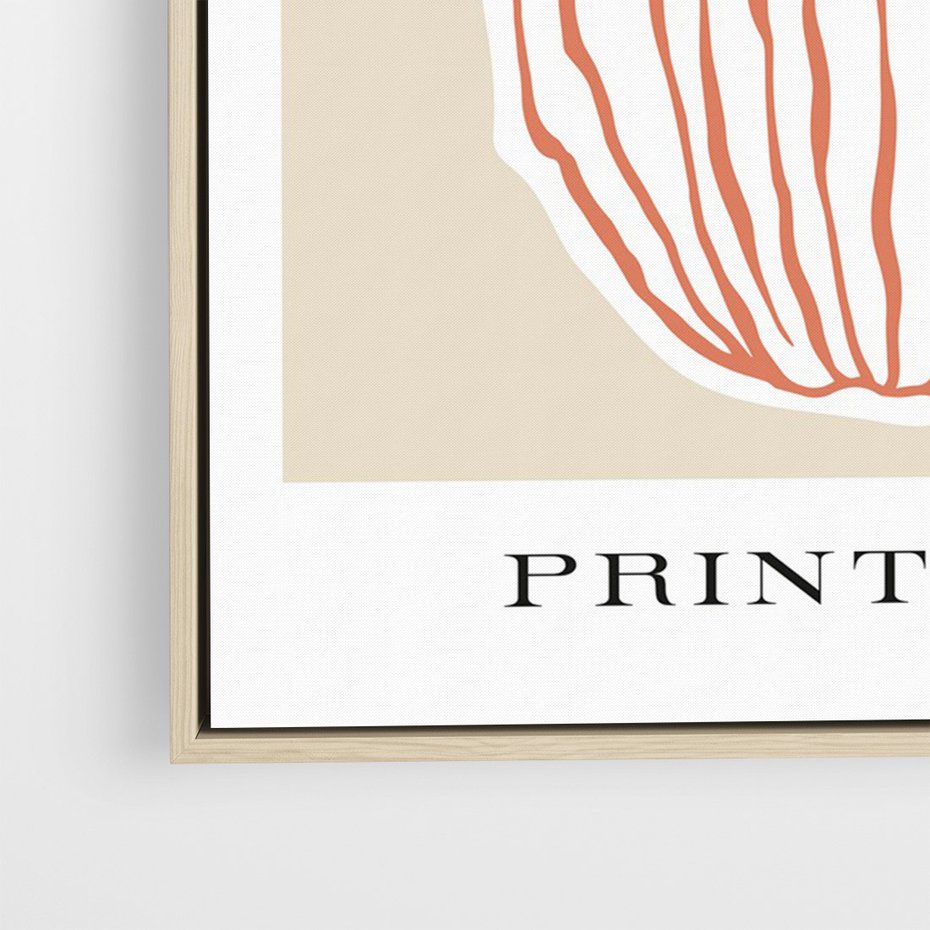 Obraz w ramie 80x120 - Boho Refleksje Natury - gałązki w wazonie, typografia - rama drewno