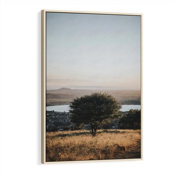 Obraz w ramie 80x120 - Siła Natury - drzewo, pejzaż - rama drewno