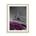 Plakat w ramie 50x70 - Urok Eiffla w Paryżu - Eiffla, Paryż - rama drewno