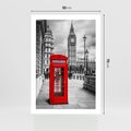 Plakat bez ramy 50x70 - Budka telefoniczna w Londynie - budka, Londyn