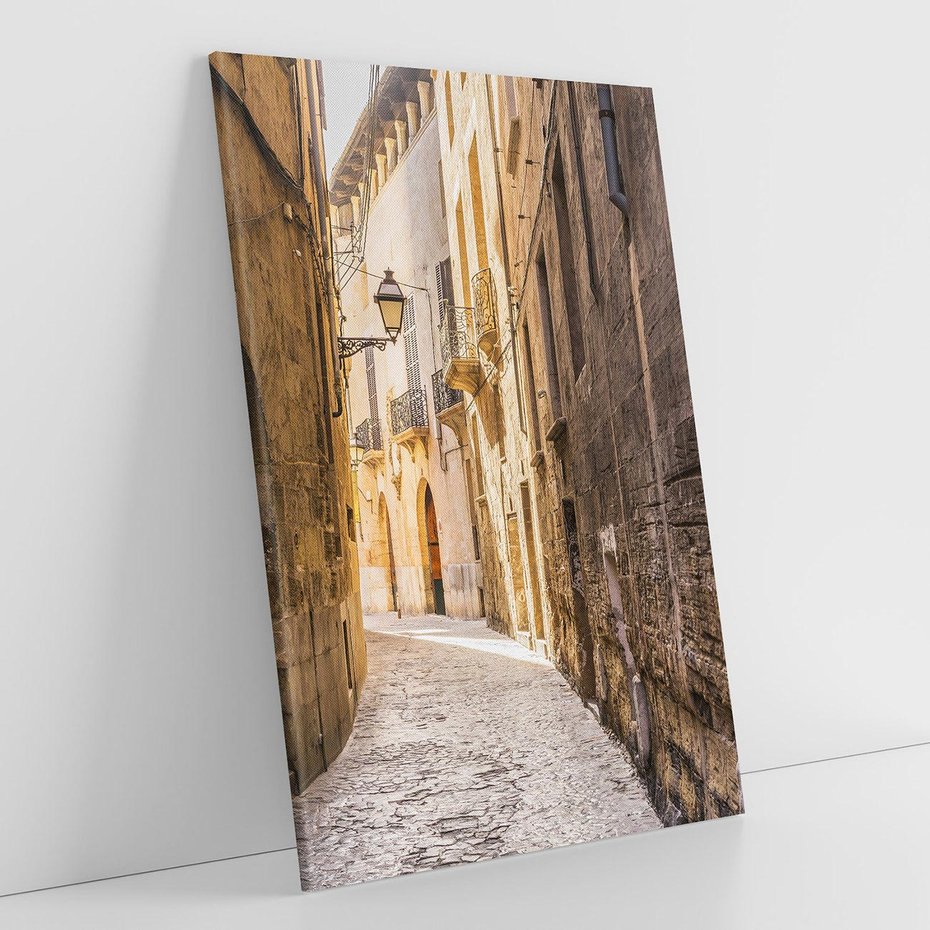 Obraz na płótnie 70x100 - Perspektywa Uliczki - uliczka, perspektywa