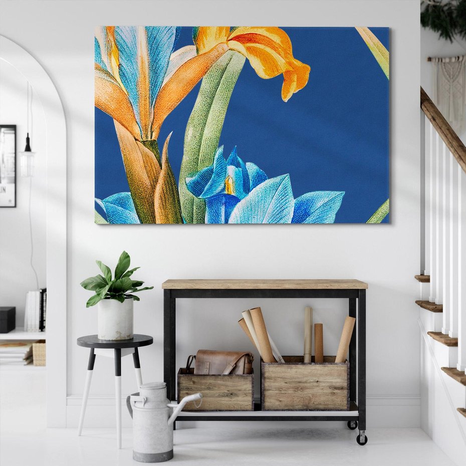 Obraz na płótnie 120x80 - Kwiatowe Impresje z Minionej Ery - wielkoformatowe kwiaty, zbliżenie