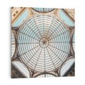 Obraz na płótnie 80x80 - Magia Sklepienia - sklepienie, szklany dach