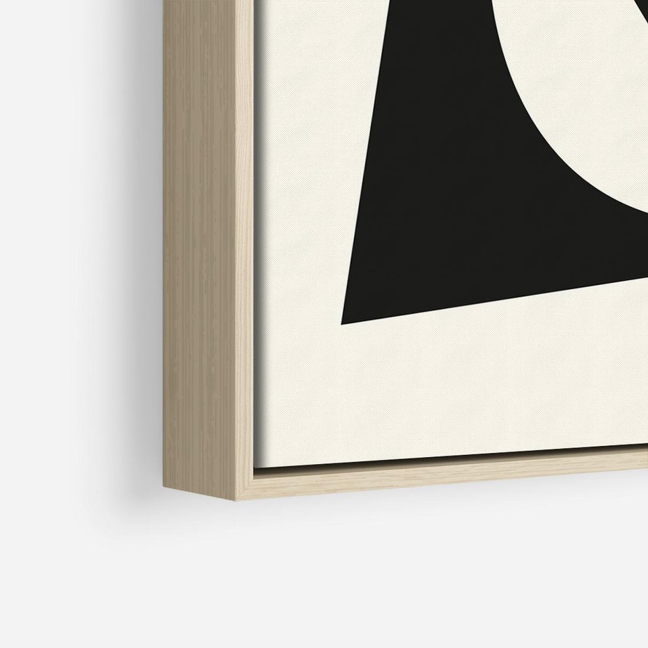 Obraz w ramie 80x80 - Tajemnicze Spektrum - abstrakcyjne kształty, geometria - rama drewno