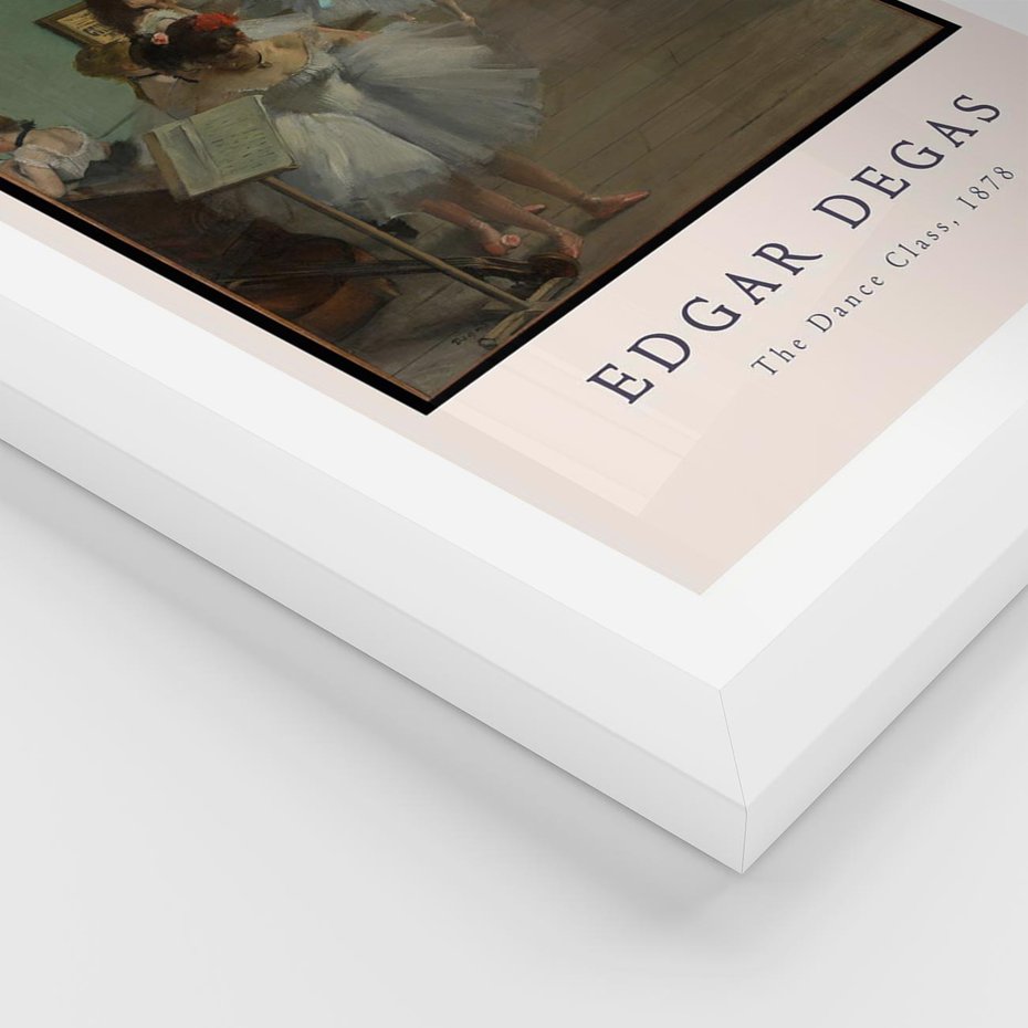 Plakat w ramie 50x70 - Elegancja Baletu - Edgar Degas, reprodukcja obrazu - rama biała