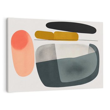 Obraz na płótnie 100x70 - Wyraziste Formy - abstrakcyjne plamy, nowoczesny styl