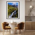 Plakat bez ramy 30x40 - Tęczowe góry - harmonia kolorów - tęcza, góry