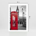 Plakat bez ramy 21x30 - Budka w Londynie - Londyn, budka