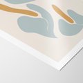 Plakat bez ramy 21x30 - Kwiaty Pasteli - kwiaty, nowoczesne i minimalistyczne