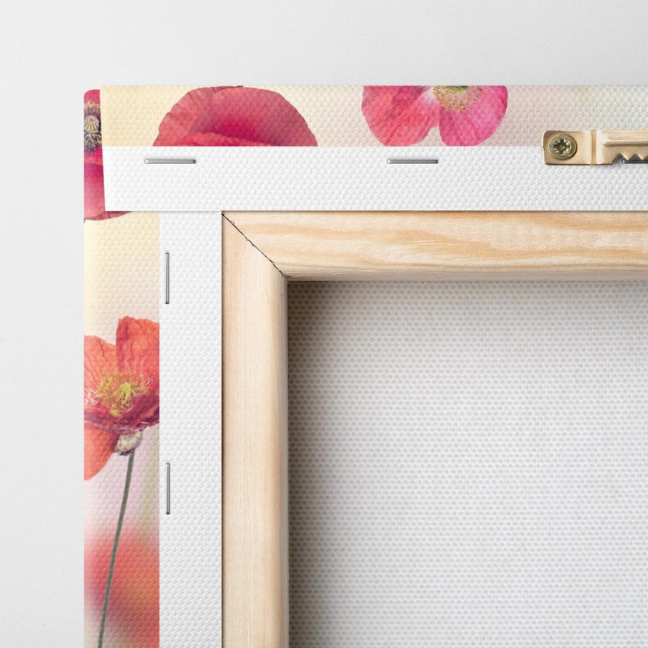 Obraz na płótnie 120x40 - Urok natury - kwiaty, akwarela