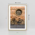 Plakat w ramie 50x70 - Holenderska Ikona - rower, Holandia - rama drewno
