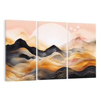 Obraz na płótnie 120x80 - Grafika Zachodu - nowoczesna grafika, odcienie pastelowe