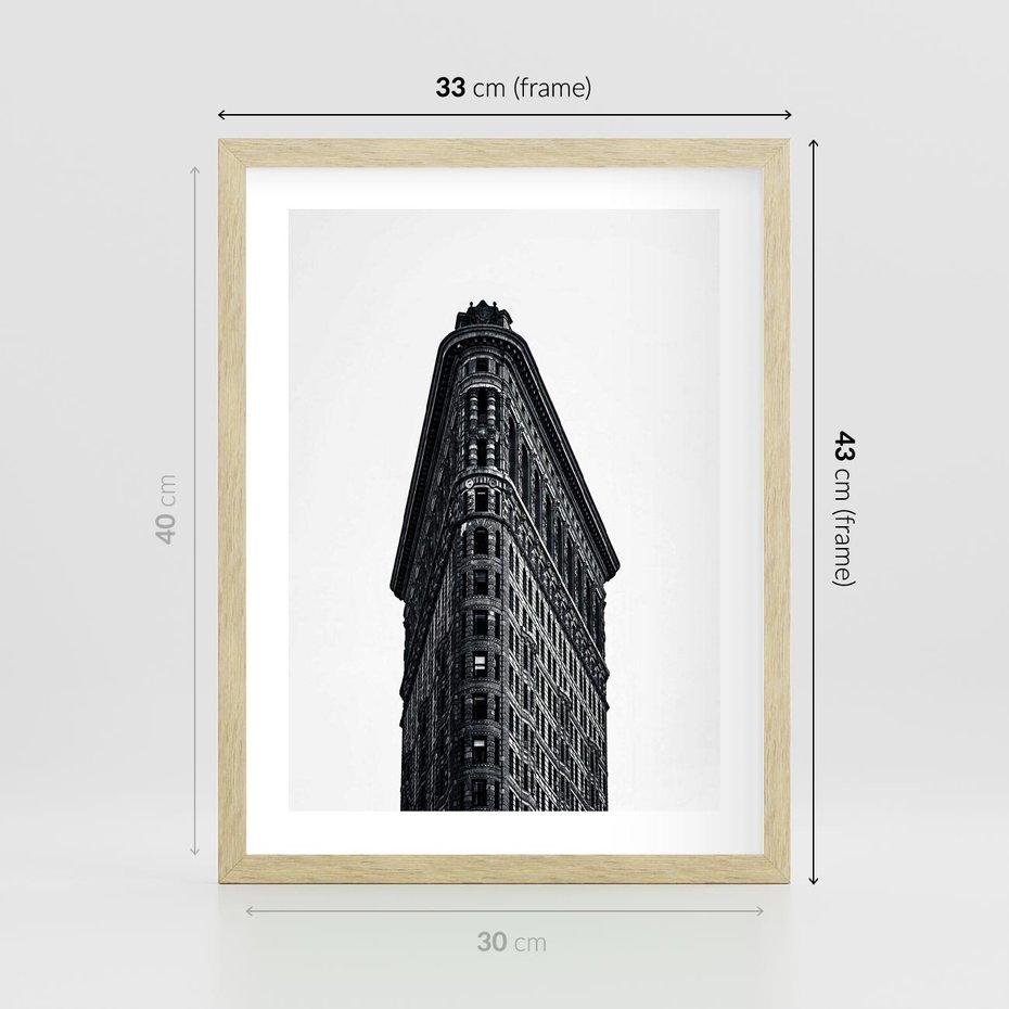 Plakat w ramie 30x40 - Majestatyczna Architektura - architektura, majestatyczny budynek - rama drewno