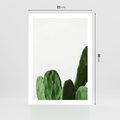 Plakat bez ramy 21x30 - Minimalizm Natury - kaktus, zbliżenie