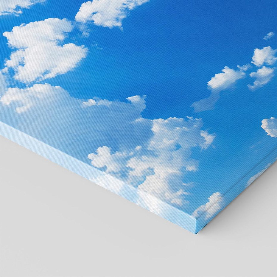 Obraz na płótnie 50x70 - Niebiańska panorama: Słońce, niebo i chmury - niebo, słońce