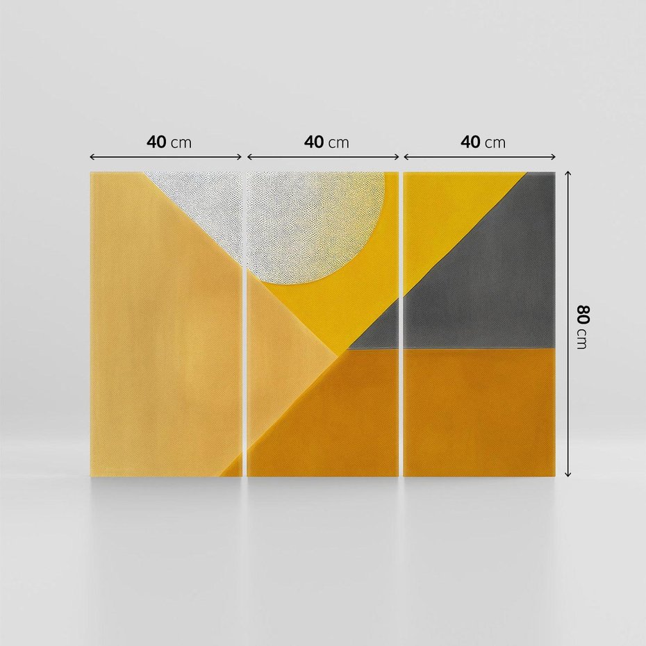 Obraz na płótnie 120x80 - Harmonia migoczących ognisk - intensywne ciepłe kolory, słoneczny żółty