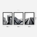 Zestaw obrazy w ramie 30x40 galeria - Architektura, sztuka, nowoczesna - rama czarna