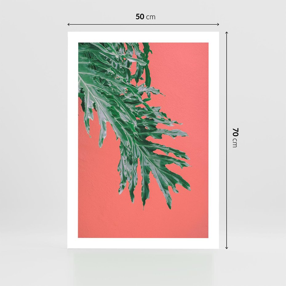 Plakat bez ramy 50x70 - Energetyczna Eksplozja Natury - liście, kolor