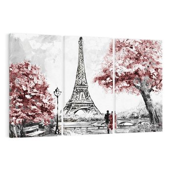 Obraz na płótnie 120x80 - Romantyczny Paryż - Paryż, Wieża