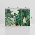 Obraz na płótnie 120x80 - "The Equatorial Jungle " (1909) Henri Rousseau - Reprodukcja - reprodukcja, obraz na płótnie