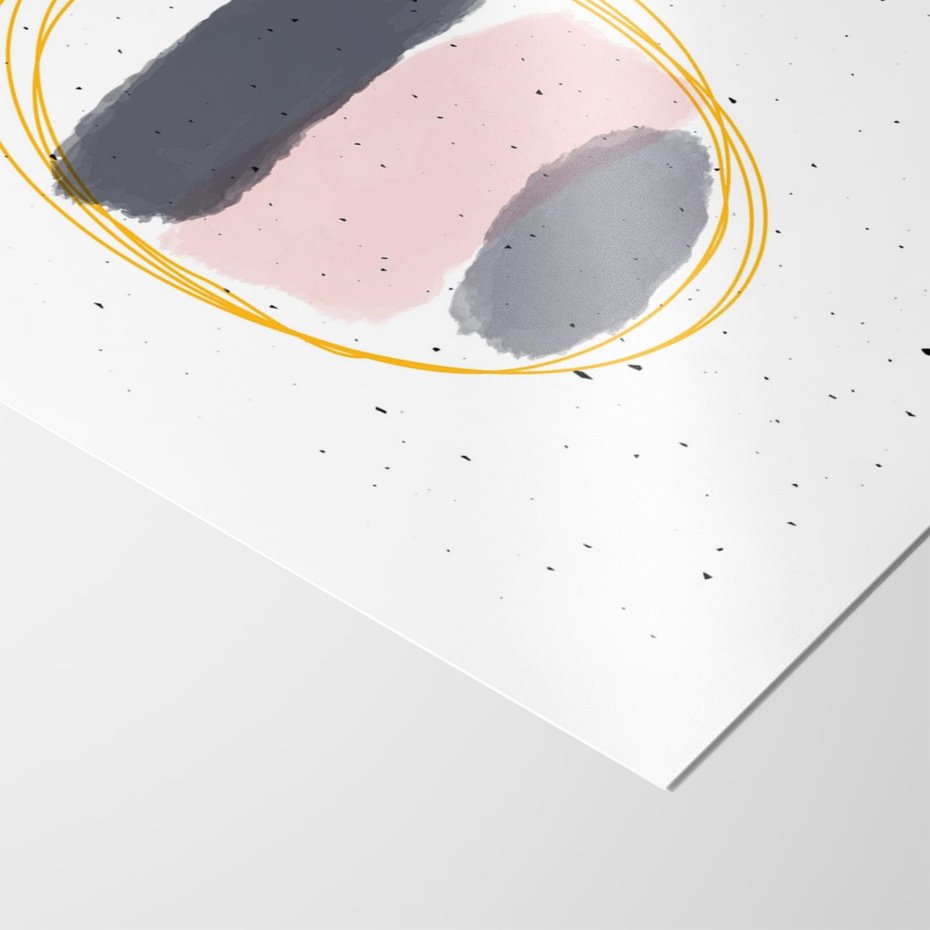 Plakat bez ramy 30x40 - Migocące Odbicia - abstrakcyjna kompozycja, jak ręcznie malowana