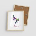 Plakat w ramie 40x50 - Taniec w akwareli - taniec, akwarela - rama drewno