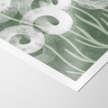 Plakat bez ramy 21x30 - Spokojne Plamy Natury - zielony plakat, roślinne motywy