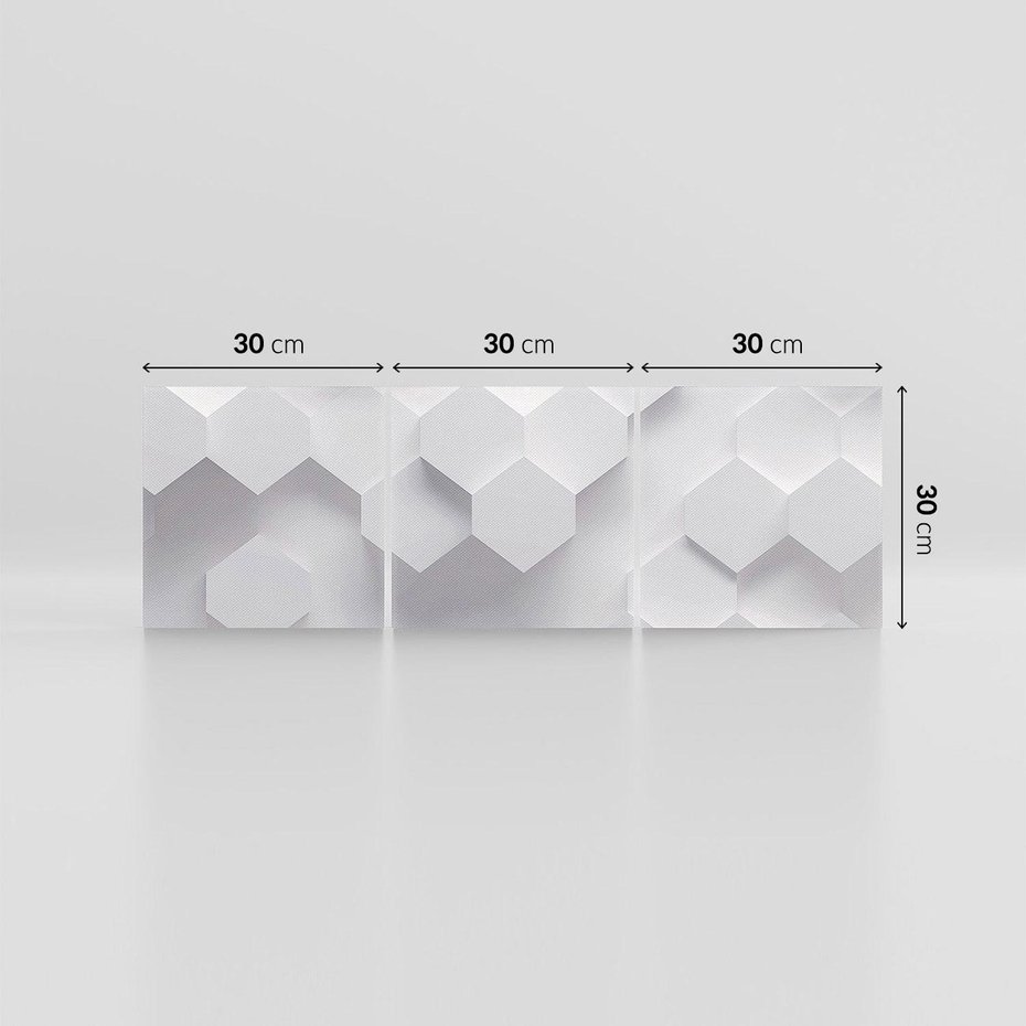 Obraz na płótnie 90x30 - Kreatywna Forma - geometryczny, 3D