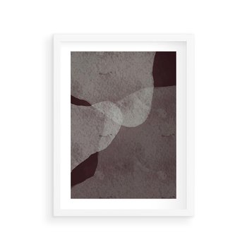 Plakat w ramie 30x40 - Obce Odcienie - mroczny plakat, nowoczesne wnętrza - rama biała