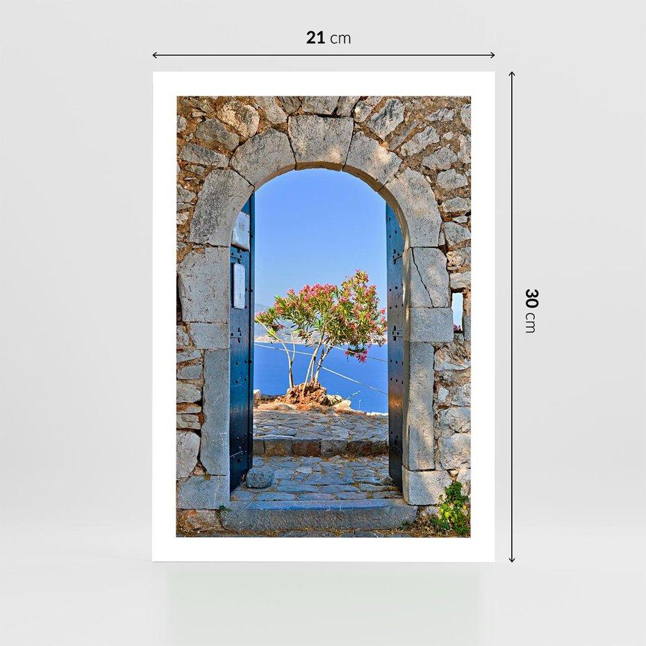 Plakat bez ramy 21x30 - Perspektywa nad morzem - perspektywa, morze