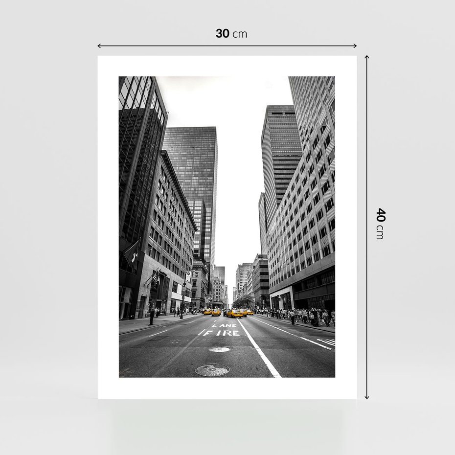 Plakat bez ramy 30x40 - Ulica Nowego Jorku - ulica, Nowy Jork