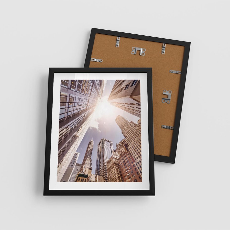 Plakat w ramie 40x50 - Oczami artysty - miasto, perspektywa - rama czarna