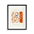 Plakat w ramie 30x40 - Pastelowa Siła Miłości - miłość, love - rama czarna