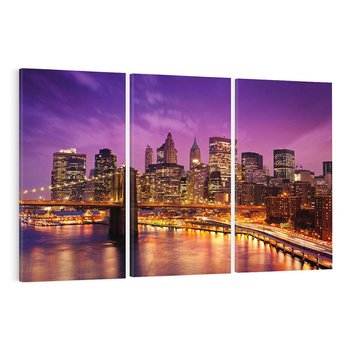 Obraz na płótnie 120x80 - Nowy Jork: miasto nieprzespanych nocy - New York, USA