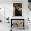 Plakat bez ramy 30x40 - Spokojny jeleń - jeleń, las