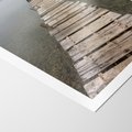 Plakat bez ramy 21x30 - Jeziorne Refleksje - pomost, jezioro