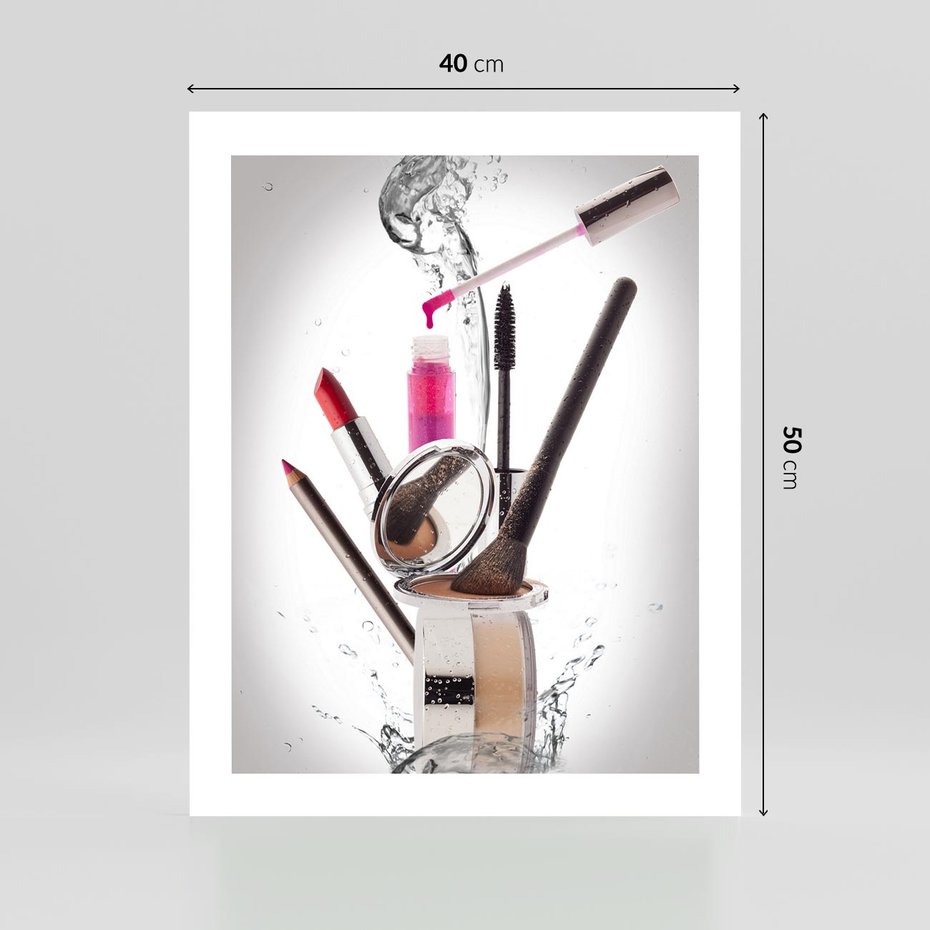 Plakat bez ramy 40x50 - Moda, makijaż i relaks - moda, makijaż