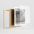 Plakat w ramie 40x50 - Architektura w trójwymiarowym wymiarze - architektura, 3D - rama drewno