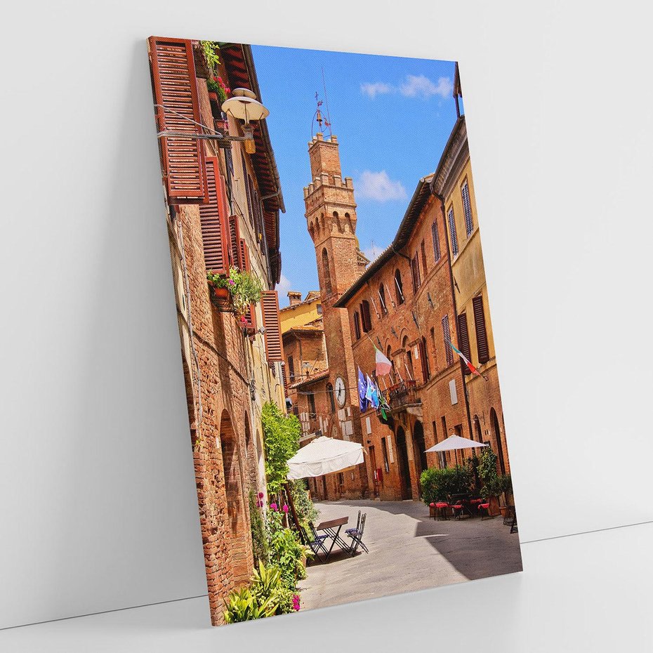 Obraz na płótnie 80x120 - Urok włoskich uliczek - włoskie, uliczki