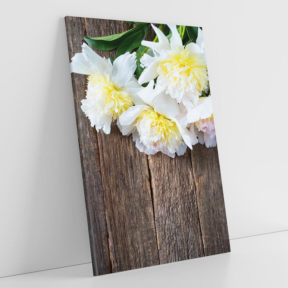 Obraz na płótnie 50x70 - Relaksująca Harmonia - kwiaty, spa